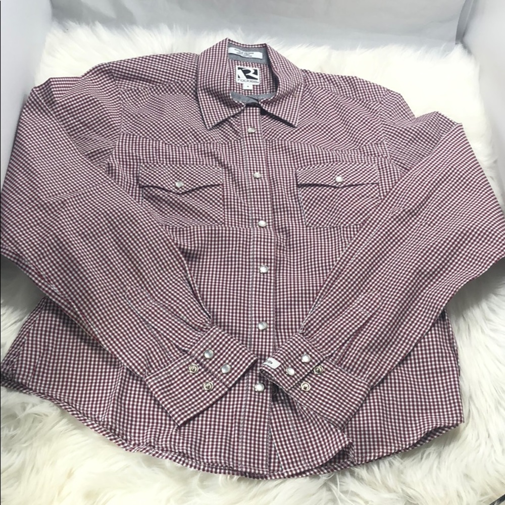 Rockies Pearl Snap long sleeve size small